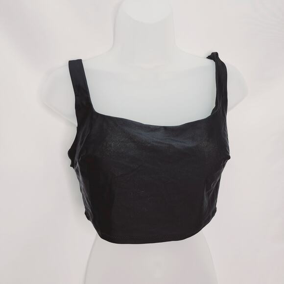 Aerie Black Swim Top with Leopard Bikini Bottom -Beach-Pool-Cruise - Picture 7 of 9